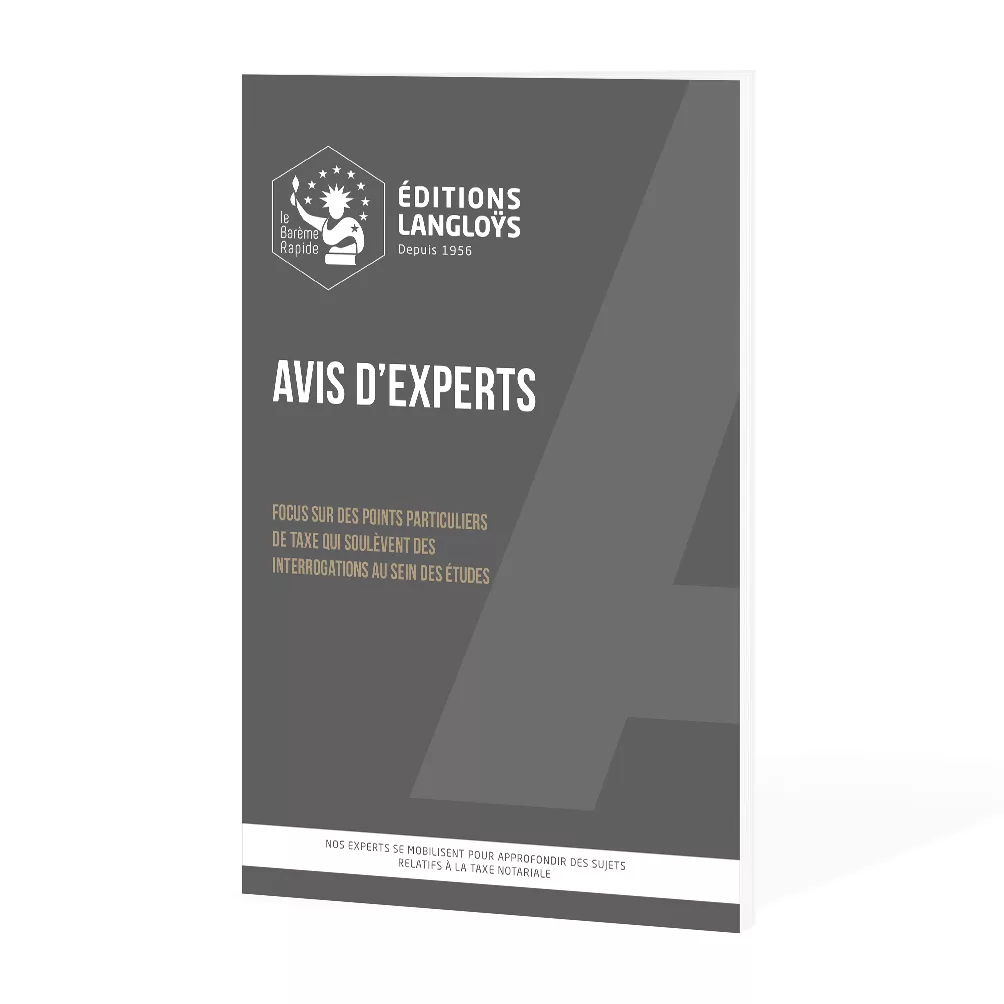 2025 - Avis d'experts taxe des actes