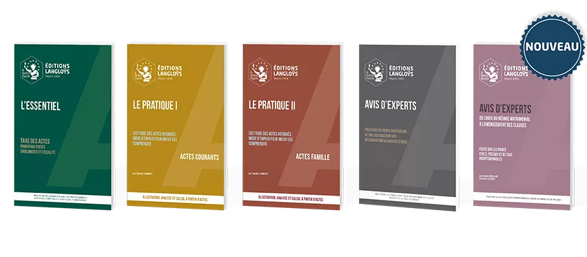 manuels éditions langloys taxe des actes et patrimoine