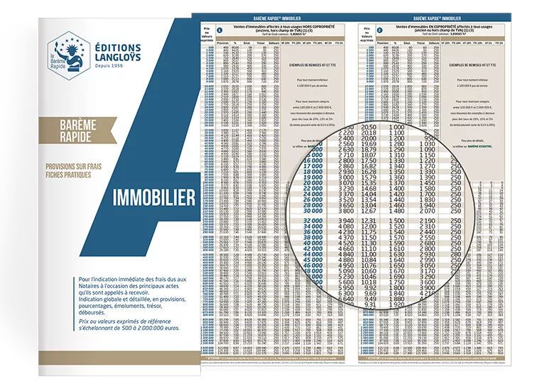 bareme rapide immobilier