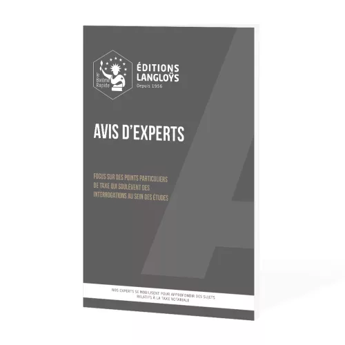 2025 – Avis d’experts taxe des actes 2025 - Avis d'experts taxe des actes