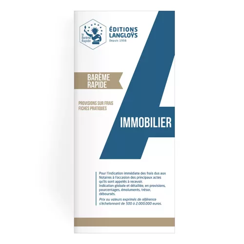 2025 – Barème rapide Immobilier 2025 - Barème rapide Immobilier